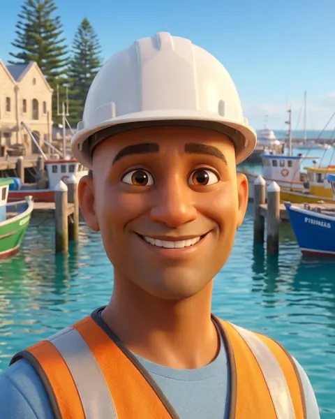 Gelo, Safety Lead, in a white hat